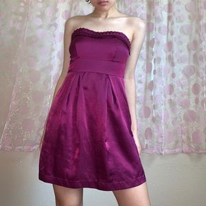 Dark Magenta Sweetheart Dress